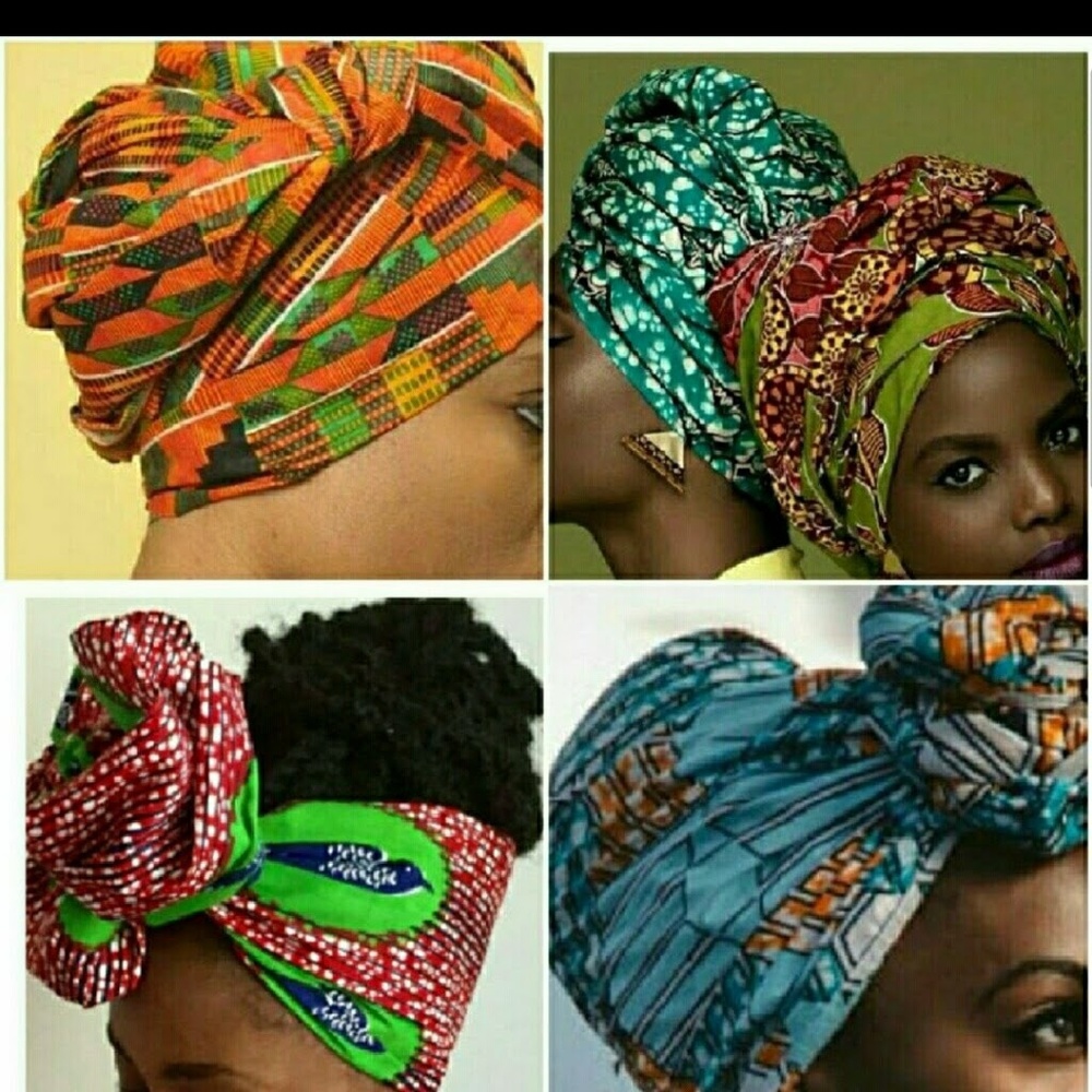 Trendy African Wax head tie/wrap /scarf /turban